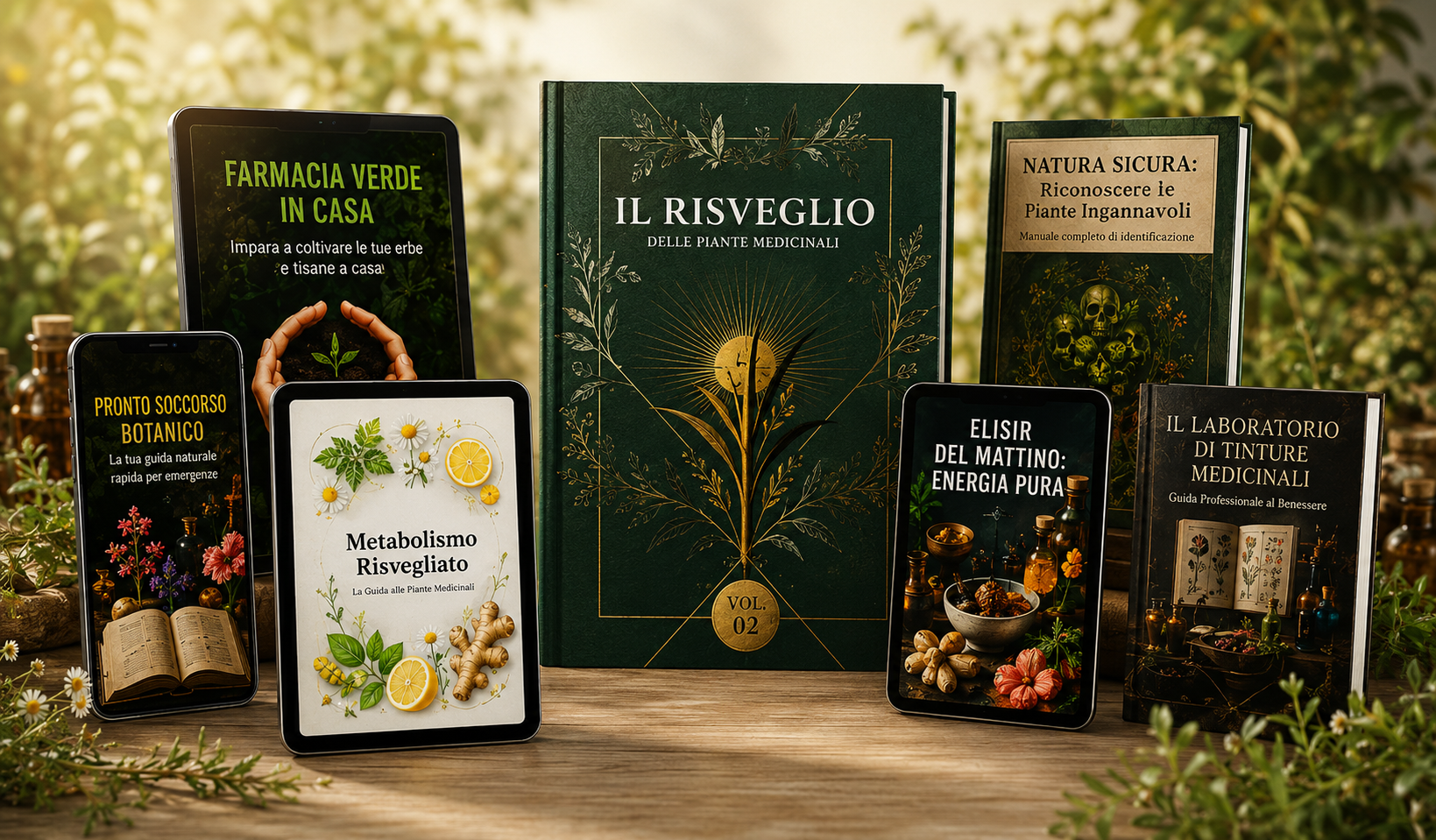 Pacco Completo - Mockup dos produtos